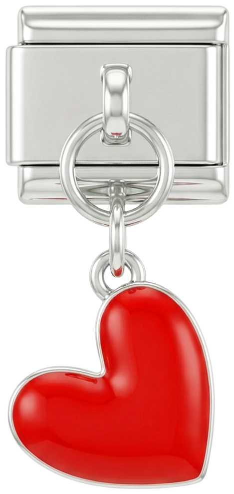 Red Heart Hanging on Silver - Red-Heart-Hanging-on-Silver.png