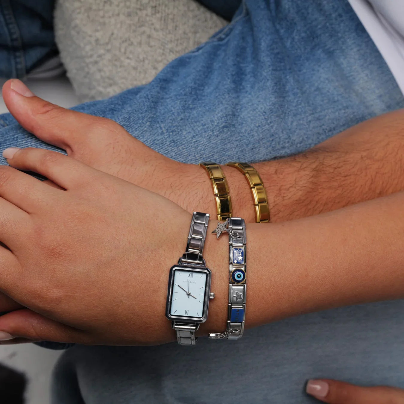 Como – Edición plateada con esfera azul