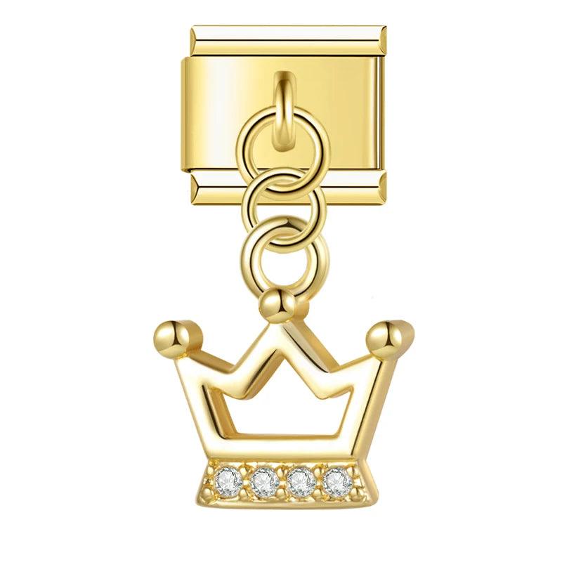 Fashion crown charms for bracelets