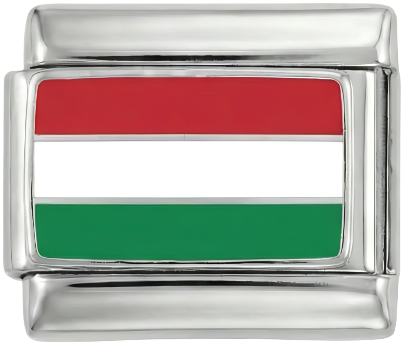 Ungarn-Flagge, auf Silber