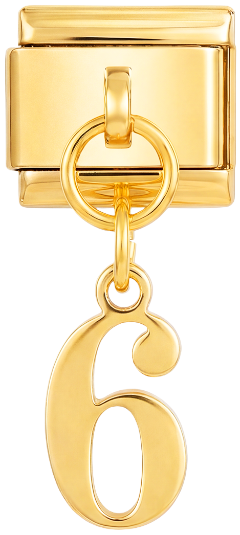 Number 6, Hanging, on Gold - number-6-hanging-on-gold.png