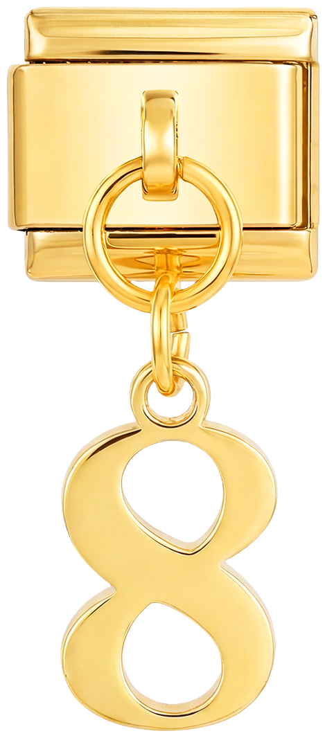 Number 8, Hanging, on Gold - number-8-hanging-on-gold.png