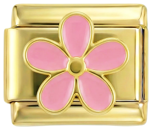 Pink Flower on Gold - pink-flower-on-gold.png