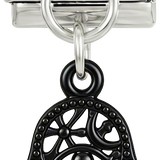 Por añadir - Mano de Fátima negra, en plata