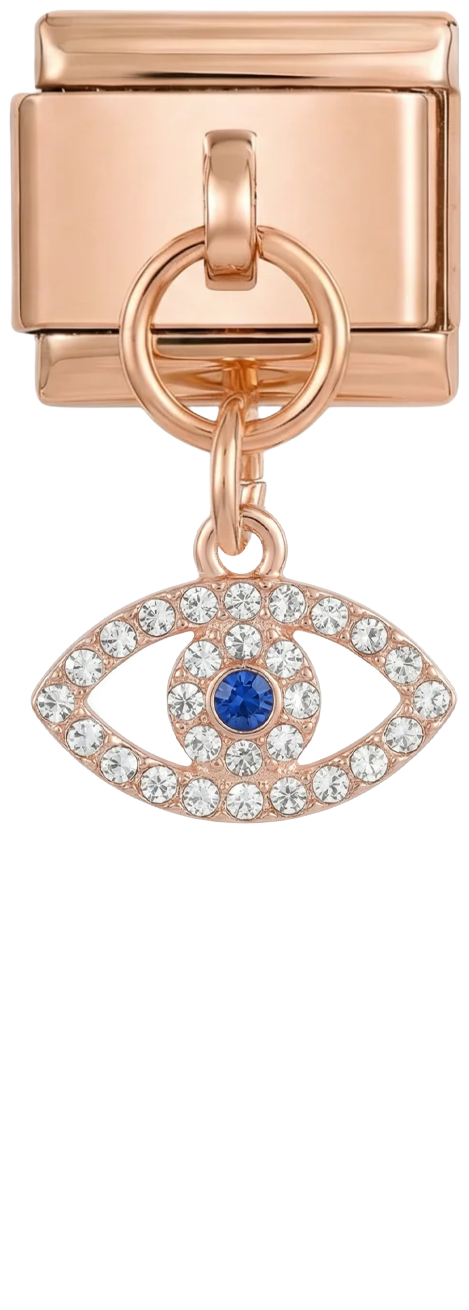 Eye with Blue and White Stones, on Rose Gold - Eye-with-Blue-and-White-Stones-on-Rose-Gold.png
