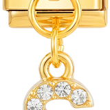 Letter S with stones, Hanging, on Gold - Letter-S-with-stones-Hanging-on-Gold.png
