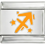 Sagittarius orange, on Silver - Sagittarius-orange-on-Silver.png