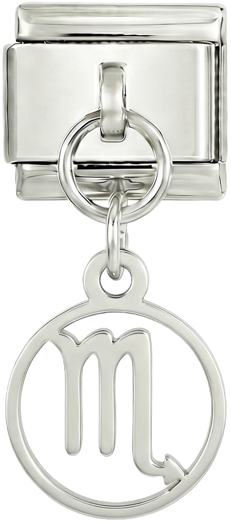 Scorpio Sign, on Silver