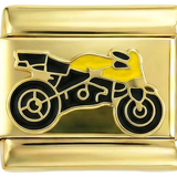 Yellow and Black Motorbike on Gold - Yellow-and-black-motorbike-on-gold.png