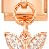 Butterfly with Small Stones on Rose Gold - butterfly-with-small-stones-on-rose-gold.png
