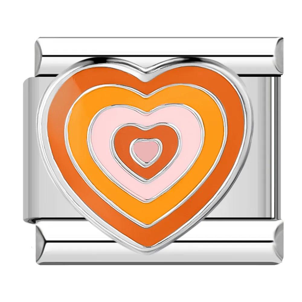 GROWING HEART (ORANGE) - Charms Official