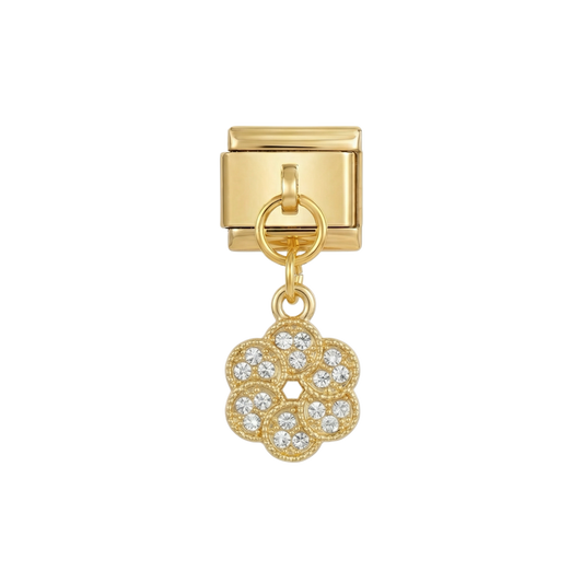 Hanging Flower, on Gold