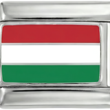 Bandera de Hungría en plata