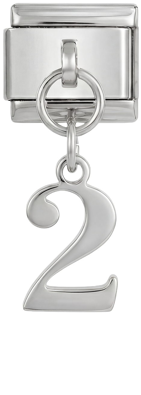 Number 2, Hanging, on Silver - number-2-hanging-on-silver.png