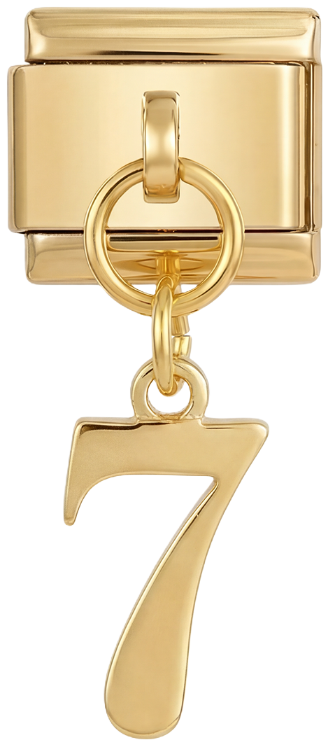 Number 7, Hanging, on Gold - number-7-hanging-on-gold.png