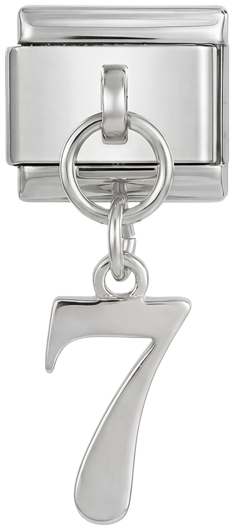 Number 7, Hanging, on Silver - number-7-hanging-on-silver.png