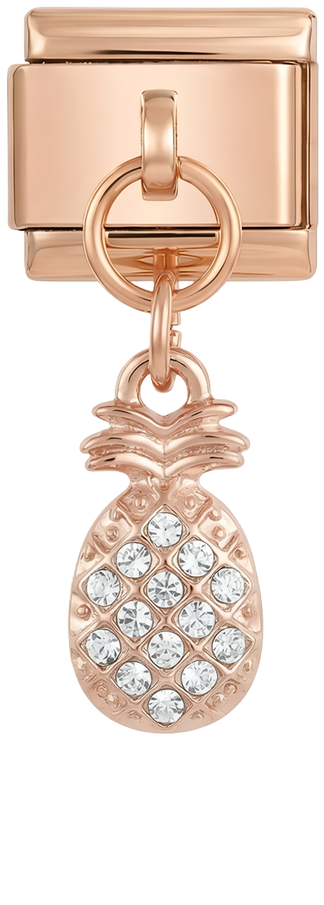 Pineapple with Stones on Rose Gold - pineapple-with-stones-on-rose-gold.png