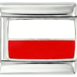 Bandera de Polonia, en plata