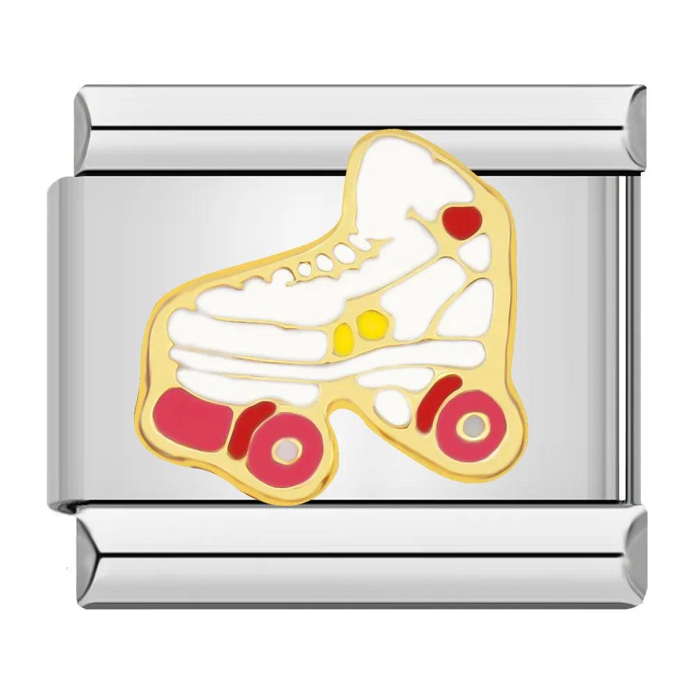 Roller Skate, Red and White - Charms Official