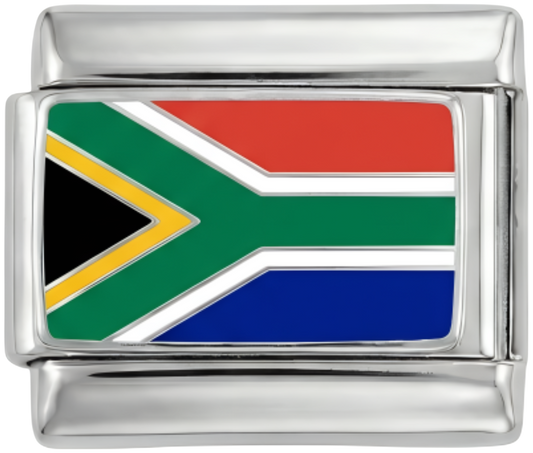 South Africa Flag, on Silver - south-africa-on-silver.png