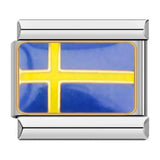 Schweden Flagge, auf Silber