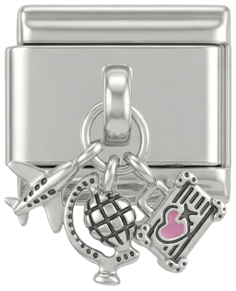 Reisesüchtiger mit Steinen, auf Silber