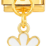 White Daisy Hanging on Gold - white-daisy-hanging-on-gold.png